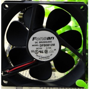 DELTA DFB0812M 12V 0.10A 2wires cooling fan